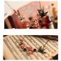 Swallow and Blossoming Flower Necklace
