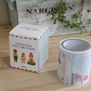 Roll-Up Index Label Sticker