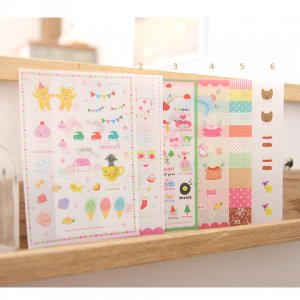 Momoro Sweet Stickers Pack - 6 sheets