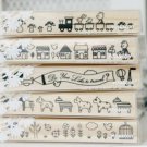 Very Long Playful Stamps Set - 5 pcs