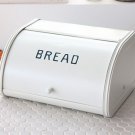 White Tin Bread Storage
