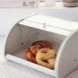 White Tin Bread Storage