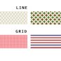 Pattern Deco Tape - Line, Grid, Shape, Stripe