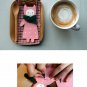 Pink Cute Doll Wears Green Shawl Message Card