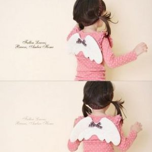 Cute Pink Angel Wings Top