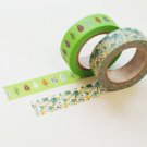 Masking Tape 2 in 1 - Green and Light Green