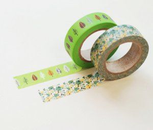 Masking Tape 2 in 1 - Green and Light Green