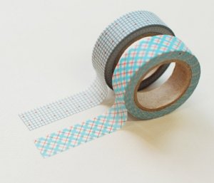 Masking Tape 2 in 1 - Blue and White
