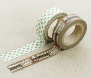 Masking Tape 2 in 1 - Brown and White