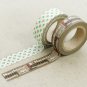 Masking Tape 2 in 1 - Brown and White