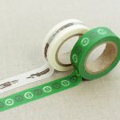 Masking Tape 2 in 1 - Green and White II