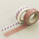 Masking Tape 2 in 1 - Red and White