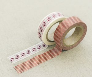 Masking Tape 2 in 1 - Red and White