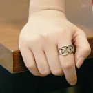 Gold-Colored Infinity Ring