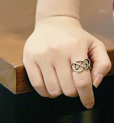 Gold-Colored Infinity Ring