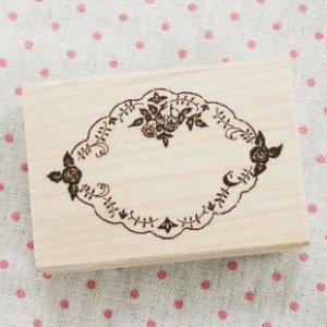Maple Roses Frame Stamp