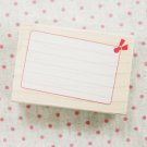 Blank Tag Maple Stamp with Little Bow
