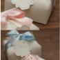 2 pcs of Sweet Looking White Gift Box - Pink Bow and Blue Bow