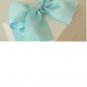 2 pcs of Elegant Natural White Gift Box with Shiny Large Bow