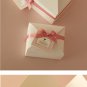 A Pair of Lovely Pink Bow White Gift Box