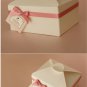 A Pair of Lovely Pink Bow White Gift Box