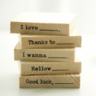 Blank Personal Messages Stamps Set