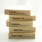 Blank Personal Messages Stamps Set