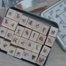 Decorative Alphabet Stamps - 28 pcs