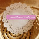 White Round Lace Paper for Gift Wrapping- 10 pcs