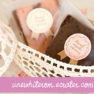 Pink Handmade Big Circle Sealing Stickers - 30 pcs