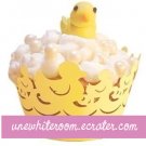 Yellow Duck Cupcake Wrapper - 10 pcs