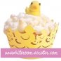 Yellow Duck Cupcake Wrapper - 10 pcs