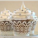 White Flora Cupcake Wrapper - 10 pcs