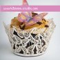 White Butterfly Cupcake Wrapper - 10 pcs