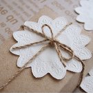 White Round Lace Cake Pad - 10 pcs