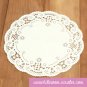 White Round Lace Paper Pad - 10 pcs