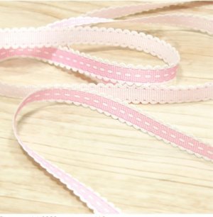 Pink Knitted Lace Ribbon - 2 meters