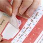 Cotton Fabric Stickers - Label Red