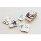 Beautiful Flowers - Stick and Sewing Leather Label