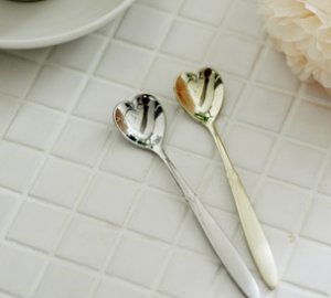 Heart Shaped Spoon - Silver, Gold