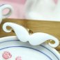 Gentleman Mustache Double Ring - Black, White