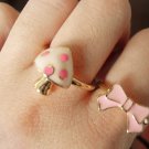 A Set of Two Pink Rings
