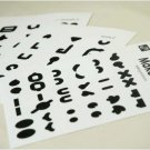 Emoticon Make Up Stickers - 3 sheets