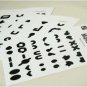 Emoticon Make Up Stickers - 3 sheets