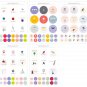 Romantic Iconic Label Stickers - 5 sheets