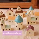 A Pair of Mini Houses - Cabin, Cottage, Church, Coffee House, Castle
