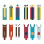 Cute Long Bookmarks - 3 pcs