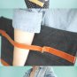 Hand-Slip Denim Laptop Bag - pink, orange, green, camel