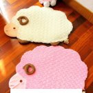 Soft Sheep Mat - Pink, White