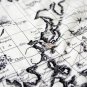 World Map Cotton Fabric - 68 x 100 cm